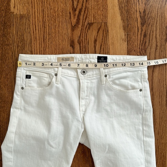AG Adriano Goldschmied The Stevie Slim Straight White Size 27 - Picture 10 of 12